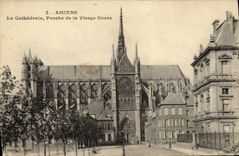 CPA Amiens La cathedrale Porched e le vierge doree
