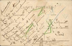 VINTAGE POSTCARD Boulogne On Sea the city seen of the Wibert mill by heavy weather