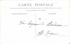 VINTAGE POSTCARD Bordeaux Monument of Of Gironde the Detail