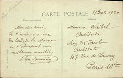 VINTAGE POSTCARD the Game preserve Saint Hilaire Chennevieres the Bridge slopes