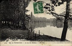VINTAGE POSTCARD Wood of Vincennes the Lake of the Tiny ones