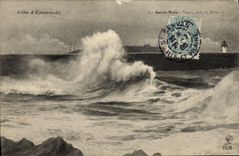 VINTAGE POSTCARD Holy Vague Malo Nearly the Mole