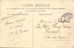 CPA Saint Malo Vague Pres du Mole