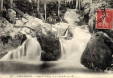 VINTAGE POSTCARD Gerardmer Jump of the tanks the cascade