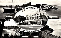 MODERN CARD Perros Guirec the Trestrignel roads