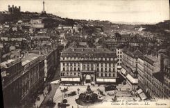 VINTAGE POSTCARD Lyon Places and District of the Composts Slope of Fourviere