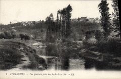 CPA Avranches Vue Generale Prise des bords de la See