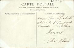 VINTAGE POSTCARD Cherbourg the Canal and the Fort of Rolls