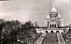 CPM Paris Et Ses Merveilles La Basilique du Sacre Coeur de Montmartre Le funiculaire
