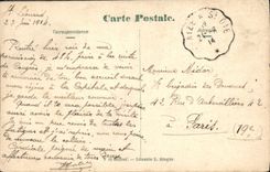 VINTAGE POSTCARD Balloon of Alsace the Drop