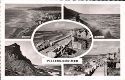 CPM Villers Sur Mer Falaises Effet de vague La plage 