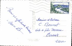 MODERN CARD Villers On Sea Cliffs Effect of vagueness the beach