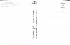 POSTAL MODERNA Sables d'Olonne entrado del puerto visto de la playa