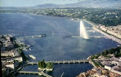 CPM Geneve Vue Gerienne de la Rade