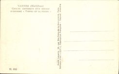 VINTAGE POSTCARD Vannes Groups Grotesque Of a Household calls Vannes and his wife