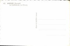 MODERN CARD Amiens the Cathedral the Pulpit