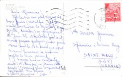 POSTAL MODERNA parque de Argel de libertad