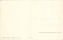 VINTAGE POSTCARD Munchen Blick Vom Deutschen Museum Auf Die Stadt