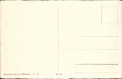 VINTAGE POSTCARD Munchen Marlenplatz Tram