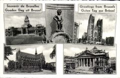 MODERN CARD To remember Of Brussels