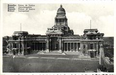 VINTAGE POSTCARD Brussels Law courts