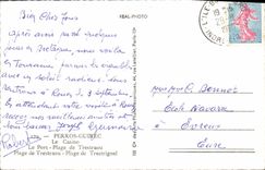 CPM Perros Guirec Le Casino Le Port Plage De Trestraou