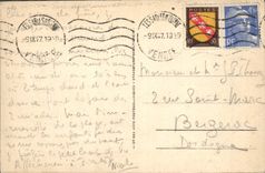 POSTAL Sables d'Olonne Bay De Cayola de la VENDIMIA