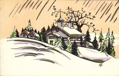 VINTAGE POSTCARD Fantasy