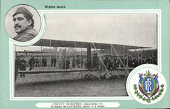 CPA Aviation Avion Biplan Astra Circuit europeen Juin Juillet 1911 Le depart de Contenet arrivee 6eme a Reims 