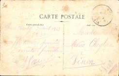 CPA Aviation Avion Souvenir des Grandes Fetes d'aviation Garros sur son monoplan Bleriot 