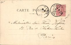 VINTAGE POSTCARD Bateau War Exercise of cannonading Crowns