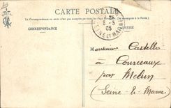 VINTAGE POSTCARD Bateau War Scenes of the life has edge to the attack of the chechmates