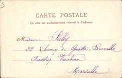 CPA Bateau Guerre Mise d'un but a la mer pour le tir au canon 