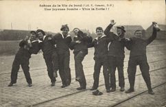 VINTAGE POSTCARD Bateau War Scenes of life has edge a merry Vive bomb the fleet