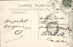 VINTAGE POSTCARD Boat War Iena after the catastrophe