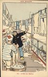 CPA Illustrateur Gervese Nos marins L'oeil du maitre