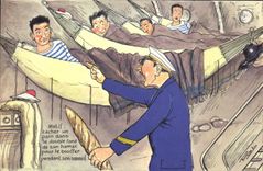 CPA Bateau Guerre le marin a bord 