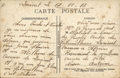 VINTAGE POSTCARD Bateau War Our sailors has edge the part of dance