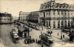 VINTAGE POSTCARD Tramway Bordeaux Train Parks South