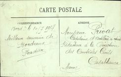 CPA Tramway Train Bordeaux Cours du XXX Juillet et les allees de Tourny