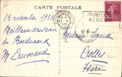 CPA Tramway Train Bordeaux Cours Victor Hugo