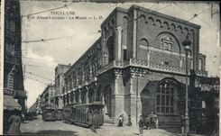 CPA Tramway Train Toulouse rue Alsace Lorraine Le musee