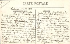 VINTAGE POSTCARD Tram Toulouse Train the public garden of Capitole and the street Lorraine Alsace