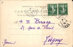 CPA Fantaisie Illustrateur Chemins du Fer de Midi Lourdes Train