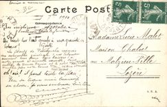 CPA Avion Aviation De lambert sur biplan Wright Ariel vire au pylone 