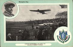 CPA Avion Aviation monoplan Rep Circuit europeen Juin Juillet 1911 Arrivee de Gibert a Utrecht 