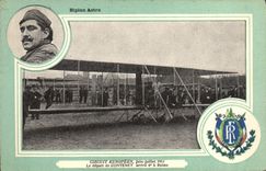 CPA Avion Aviation Biplan Astra Circuit europeen Juin Juillet 1911 le depart de Contenet arrivee 6eme a Reims
