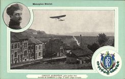 CPA Avion Aviation Monoplan Bleriot Circuit europeen Juin Juillet 1911 Arrivee de Garros a Liege Utrecht 