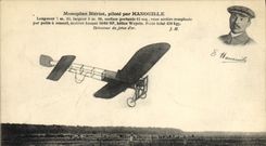 CPA Avion Aviation Monoplan Bleriot Hanouille