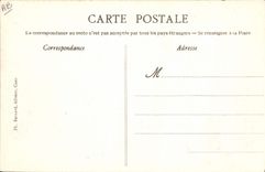 CPA Avion Aviation Meeting d'aviation de la baie de Seine Trouville Le Havre Biplan regagnant le champ d'aviation